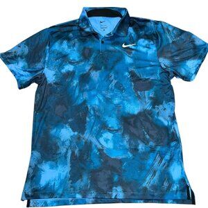Nike Dri-FIT‎ Tour Golf Polo Shirt Mens Large Blue FD5935-451 NEW